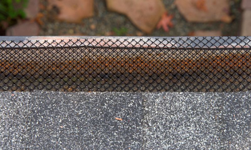 Close-up of Gutter Cover Material