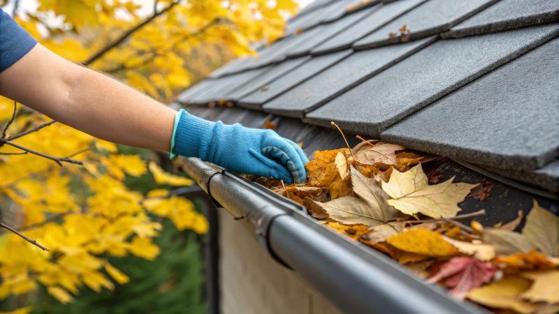 Fall Gutter Protection Setup